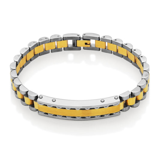 T1XK150185 - Two-Tone Watch Link Bracelet | steelx