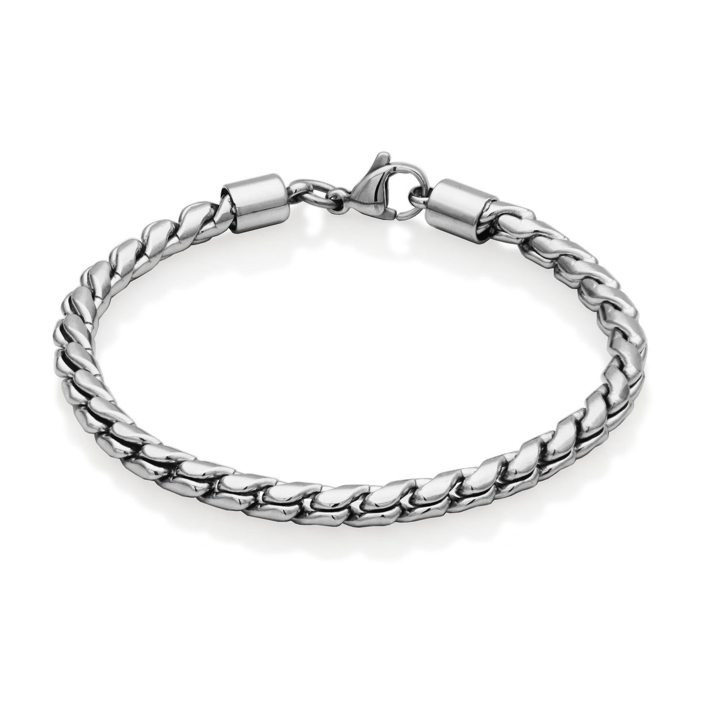 T1XK190185 - Round Interlocking Chain Bracelet | steelx