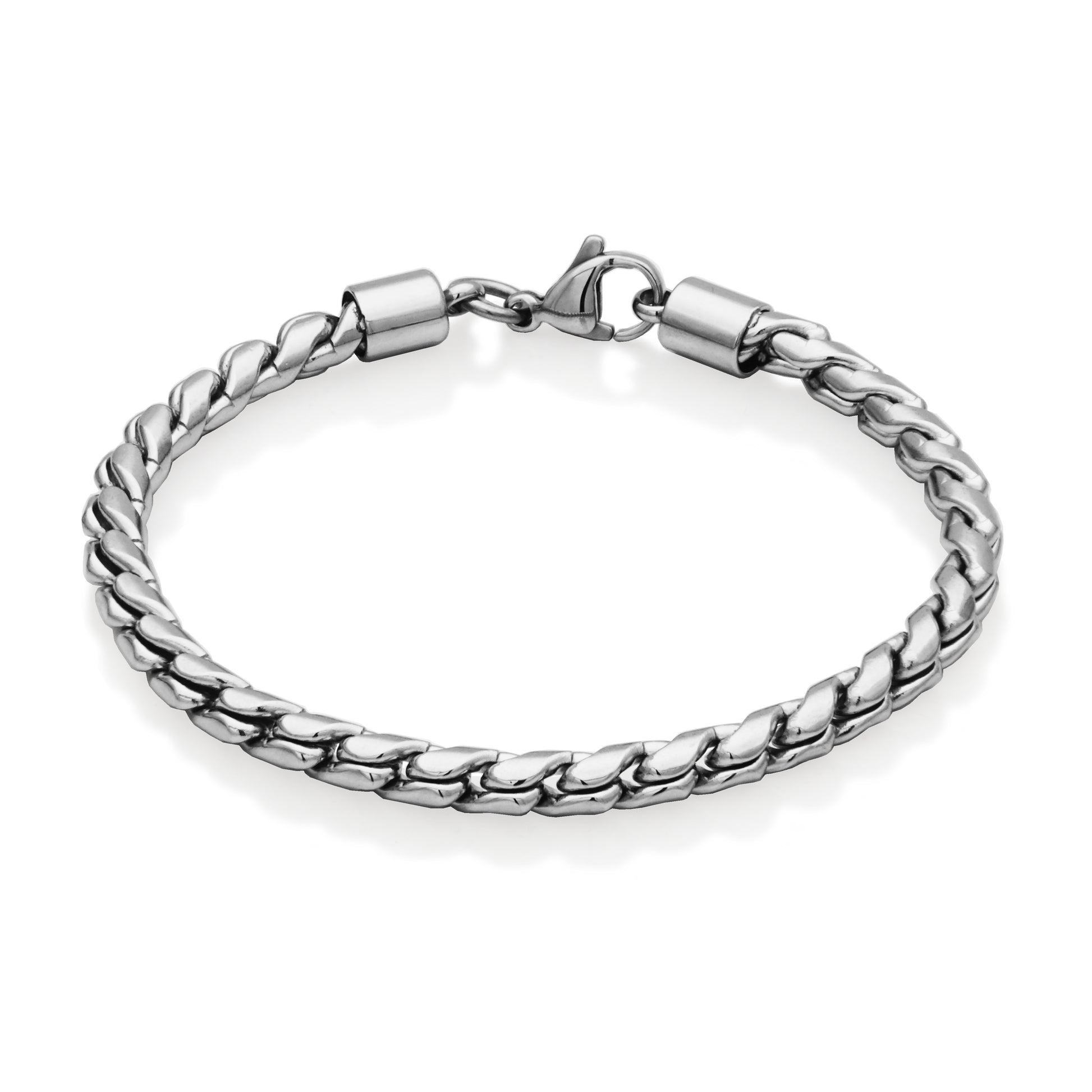T1XK190185 - Round Interlocking Chain Bracelet | steelx
