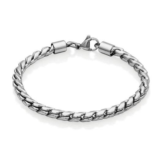 T1XK190185 - Round Interlocking Chain Bracelet | steelx