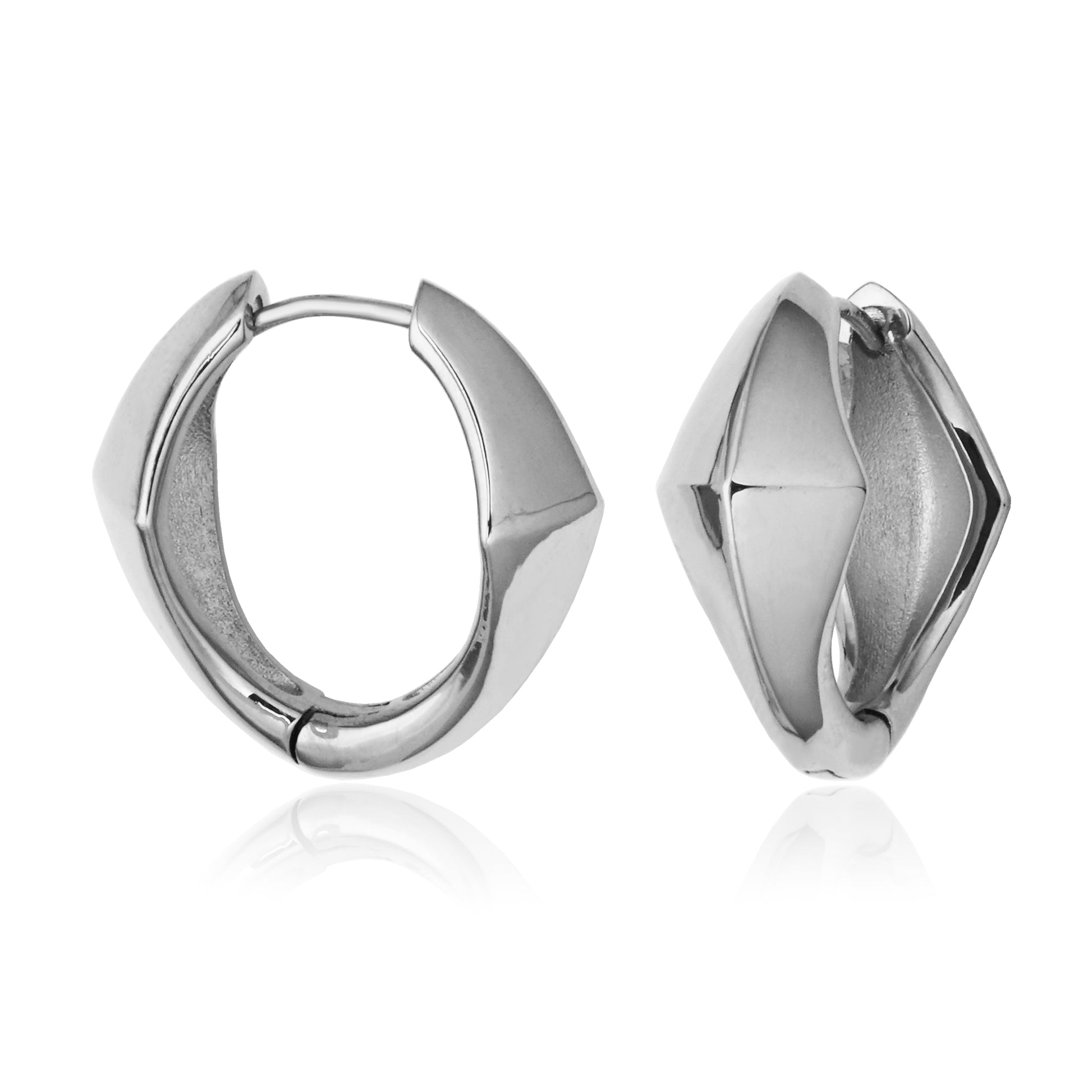 T2XK210100 - Geometric Hoop Earrings | steelx