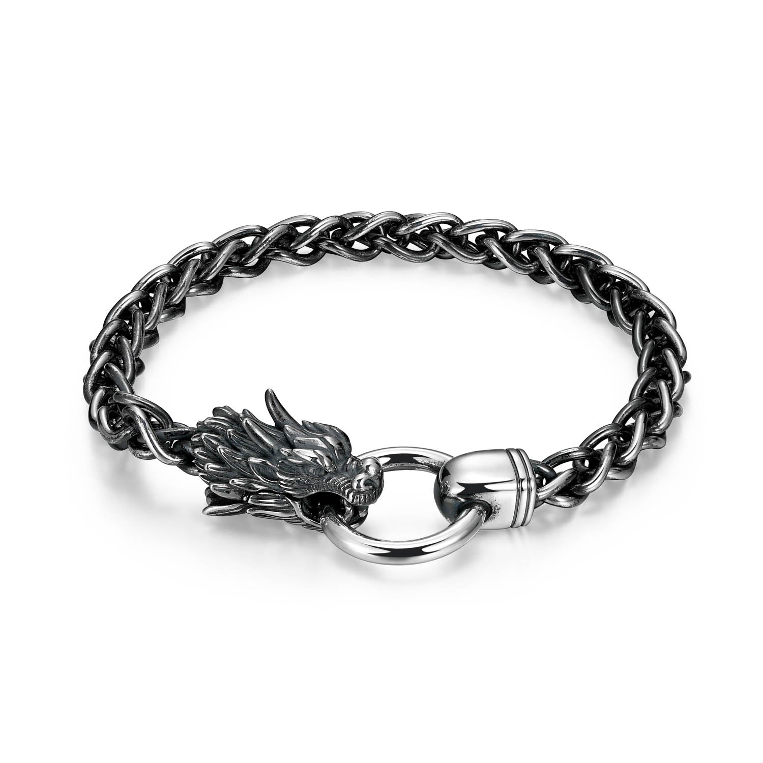 Dark Reign Oxidized Finish Sterling Silver Bracelet - UB0043 | ethos