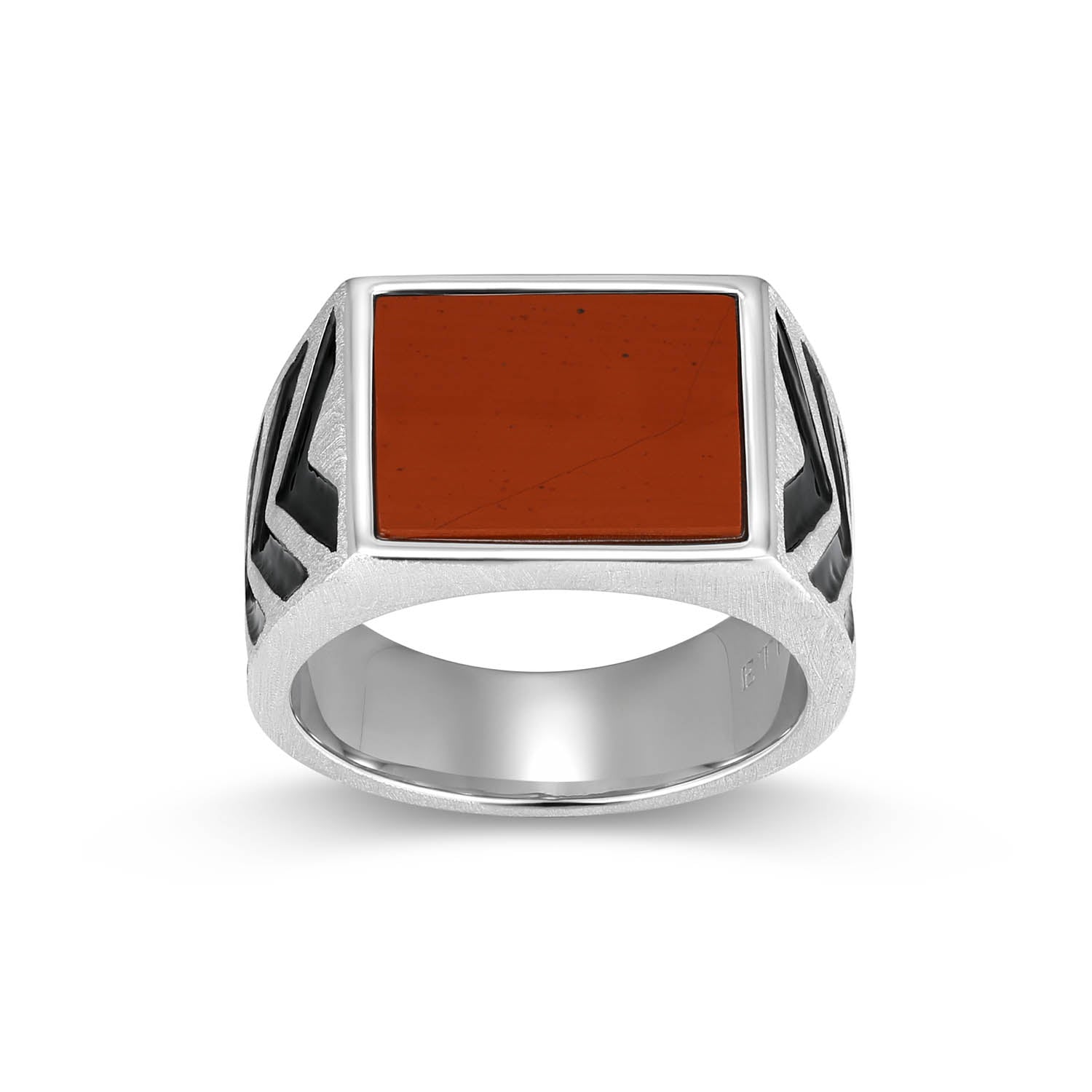Crimson Rhodium Finish Sterling Silver Ring - UR0072 | ethos