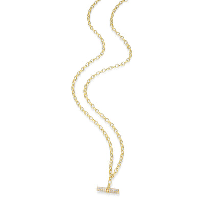 RN0192 - Gold Bar Charm Necklace | reign