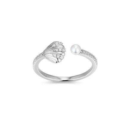 RR0297W6 - Coastal Seashell & Freshwater Pearl Ring | reign