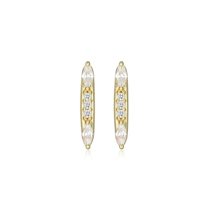 RE0253Y - Linear Stud Earrings | reign