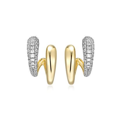 RE0258Y - Double Huggie Earrings | reign