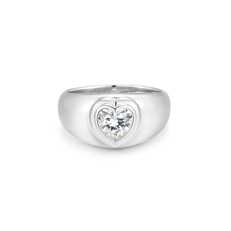 RR0237W6 - Heart Dome Ring | reign