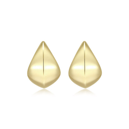 RE0238Y - Sculpted J-Hoop Earrings | reign