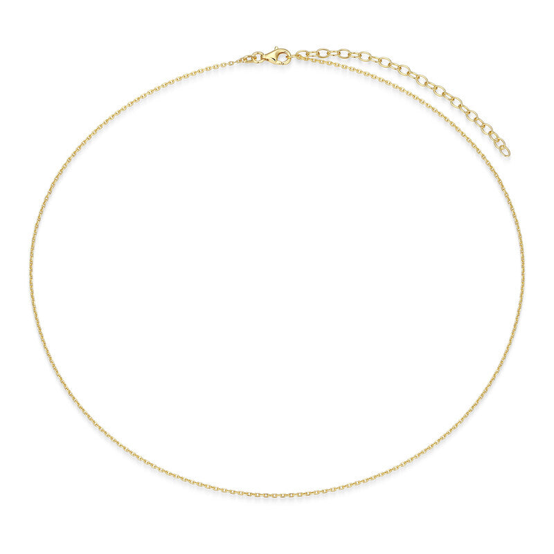 RN0251Y - Diamond Cut Cable Chain Necklace | reign