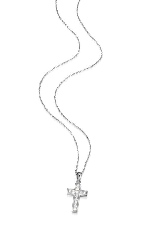 RN0226W - Classic Cross Pendant Necklace | reign