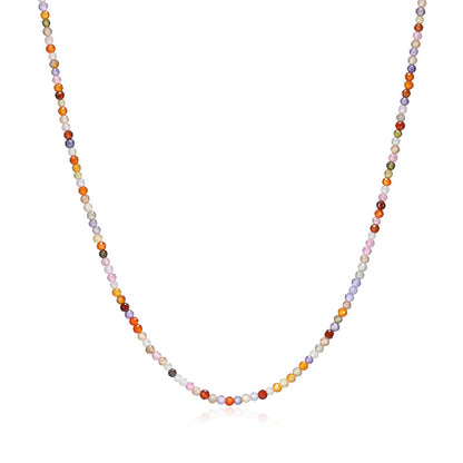 RN0286 - Multi-Color CZ Bead Necklace | reign