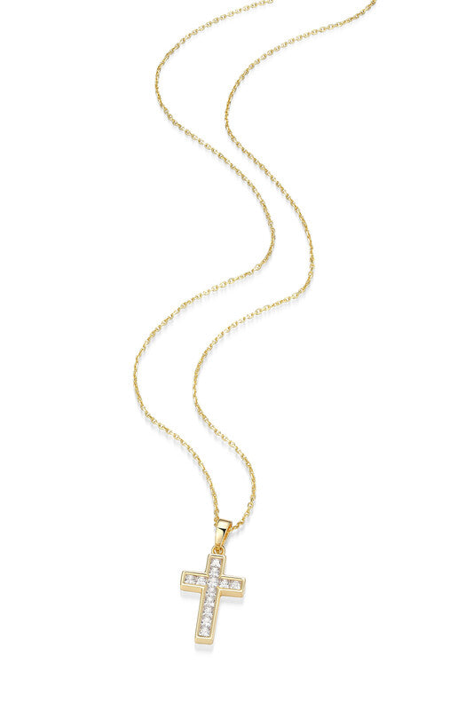 RN0226Y - Classic Cross Pendant Necklace | reign