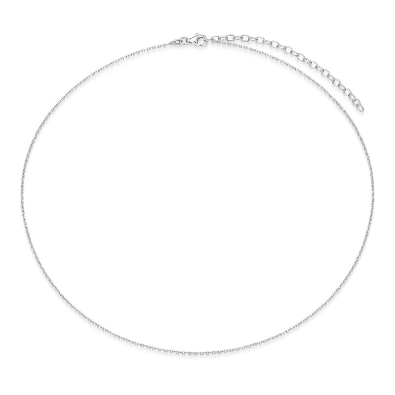RN0251W - Diamond Cut Cable Chain Necklace | reign