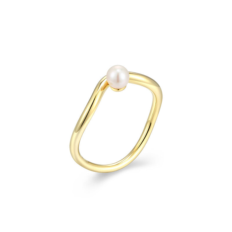 RR0254Y6 - Pearl Wave Ring | reign