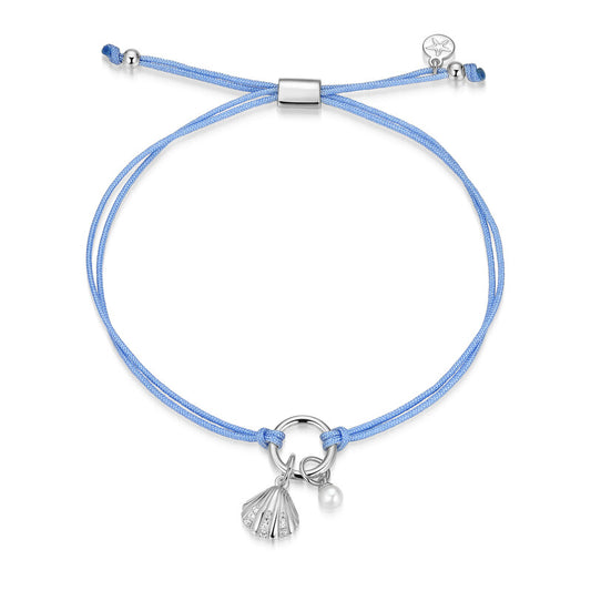 RB0297W - Coastal Seashell Charm & Freshwater Pearl Bracelet | reign