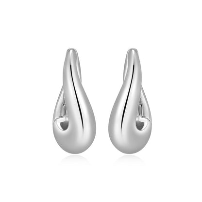RE0240W - Fluid Hoop Earrings | reign